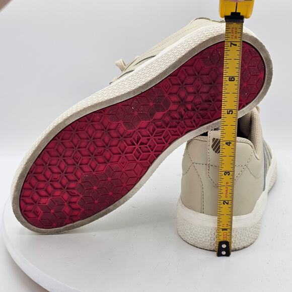 K-Swiss Donovan Woven Tennis Shoes, Women's 6.5, Beige Metallic Lace-Up Sneakers - Picture 6 of 6